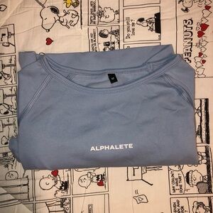 Alphalete Ice Blue Crop Medium